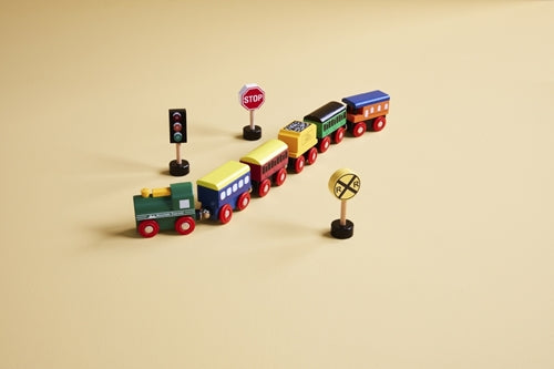 Mudpie Boxed Wood Train Set