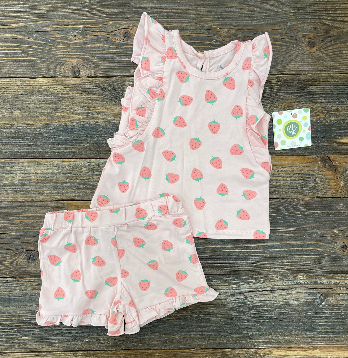 Little Me Pink Strawberry 2 Piece Play Set