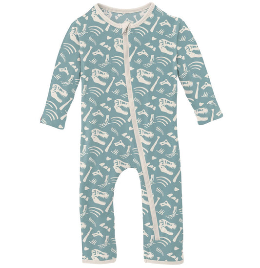 Kickee Pants Jade Bones Coverall with Zipper