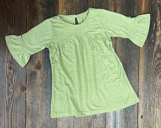 Sage baby doll Dress