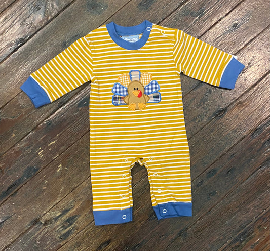 Three Sisters Turkey Boy Rompers