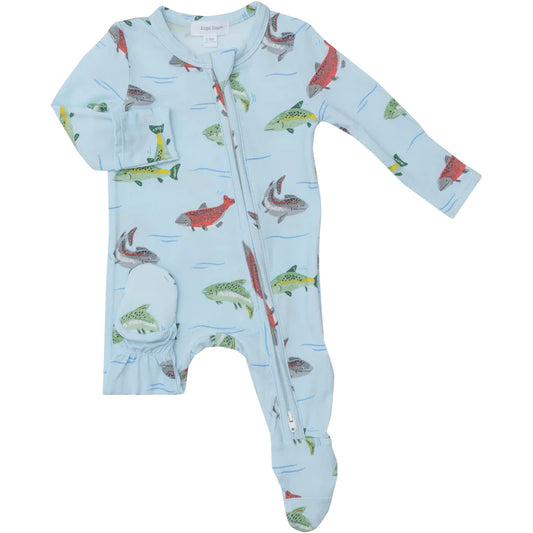 Angel Dear Salmon 2-Way Zipper Footie