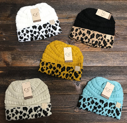 C.C. Leopard Toddler Beanie