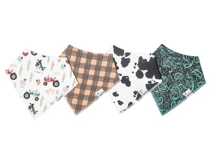 Copper Pearl Bandana Bib Sets