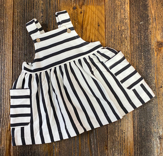 Oliver& Rain Black/White Striped Dress