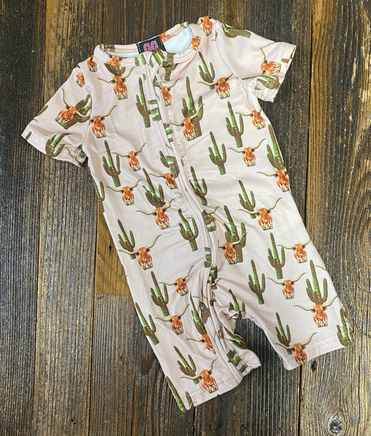 Longhorn + Cactus Romper