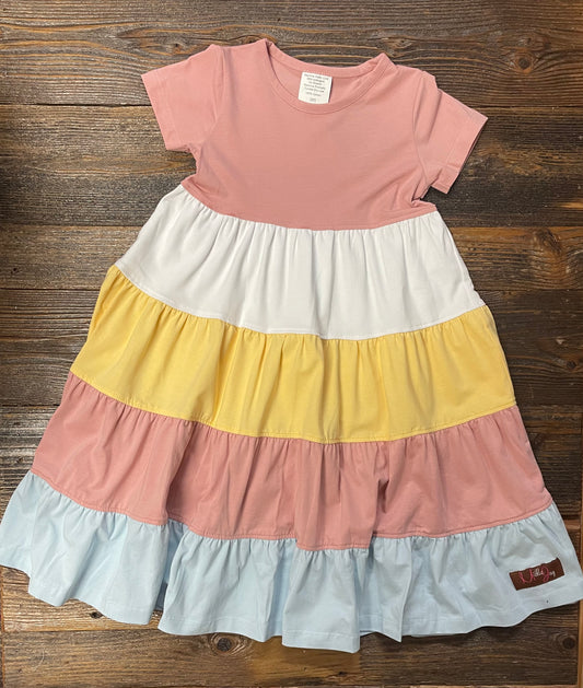 Millie Jay Pastel Color Block Maxi Dress