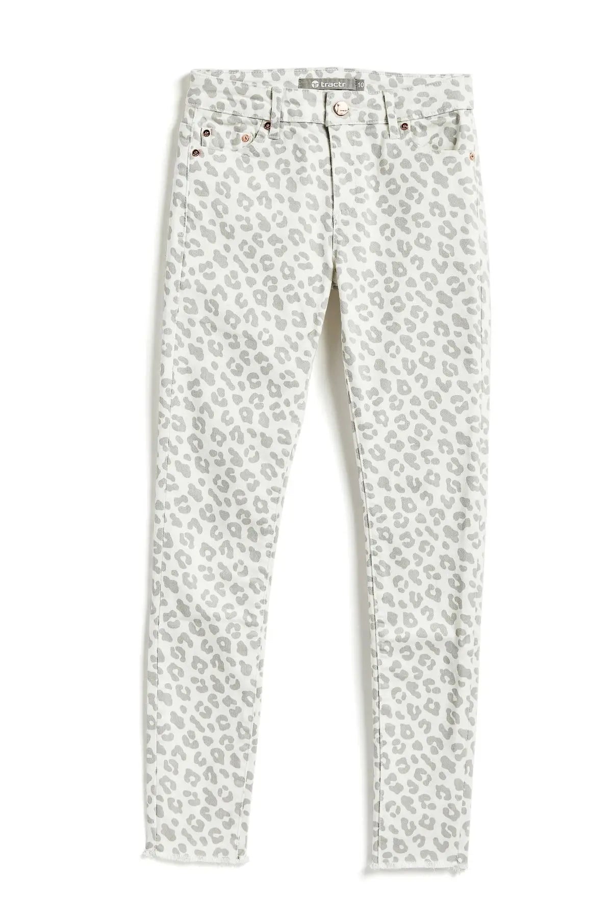 Tractr Diane Leopard Skinny Jeans 2C524 *