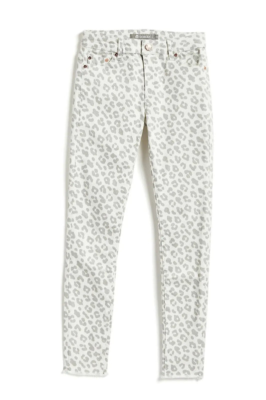 Tractr Diane Leopard Skinny Jeans 2C524 *