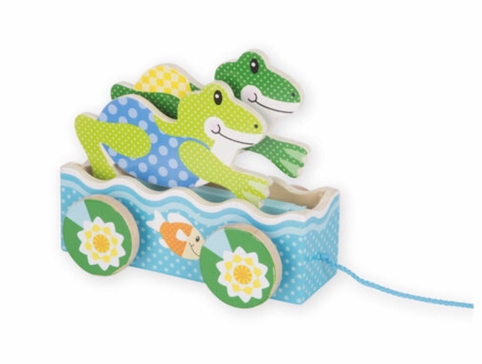 M&D Friendly Frogs Pull Toy