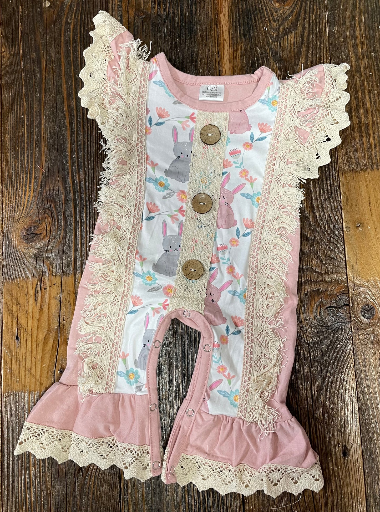 Lace Bunny Romper