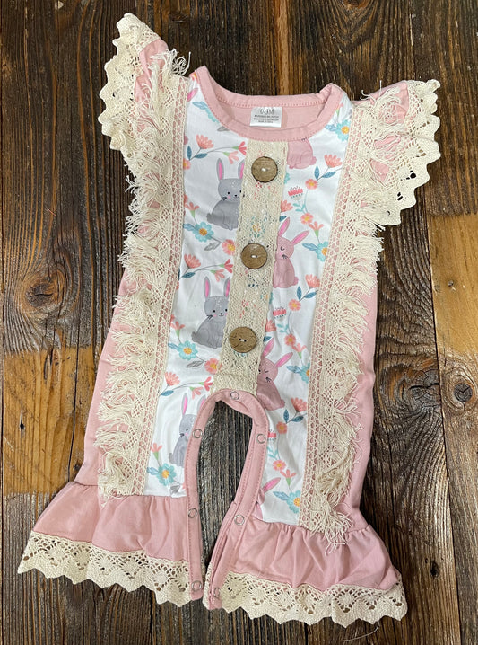 Lace Bunny Romper