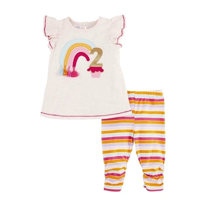 Mudpie Birthday Tunic & Capri Set