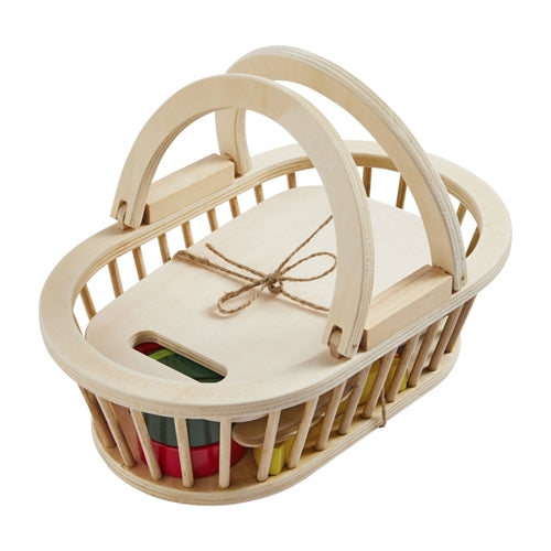 Mudpie Produce Basket Wood Toy