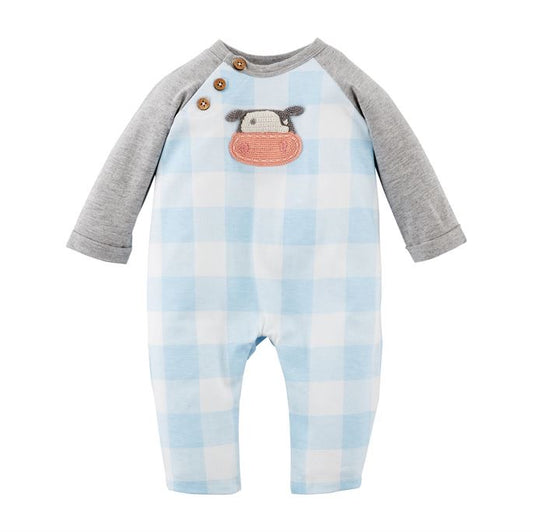 Mudpie Crochet Cow One Piece
