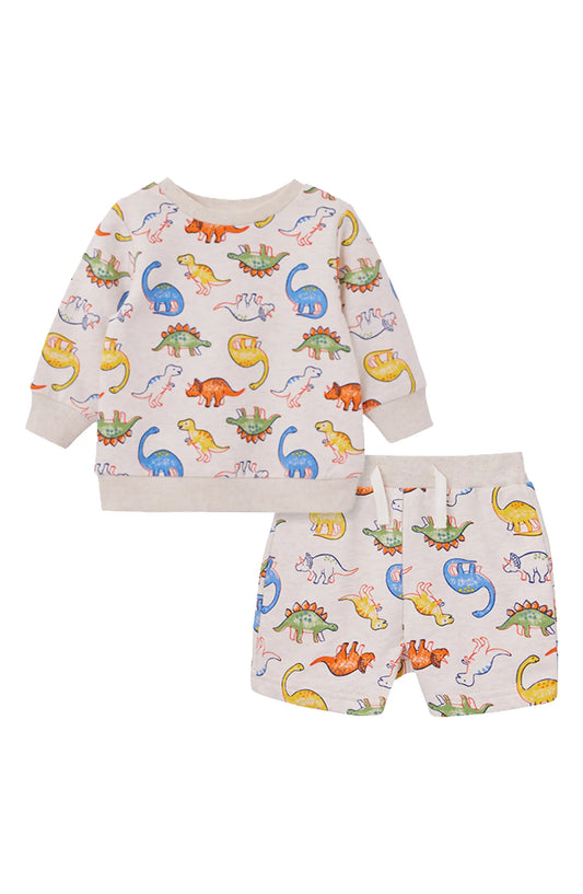 Little Me Oatmeal Dino Active Set