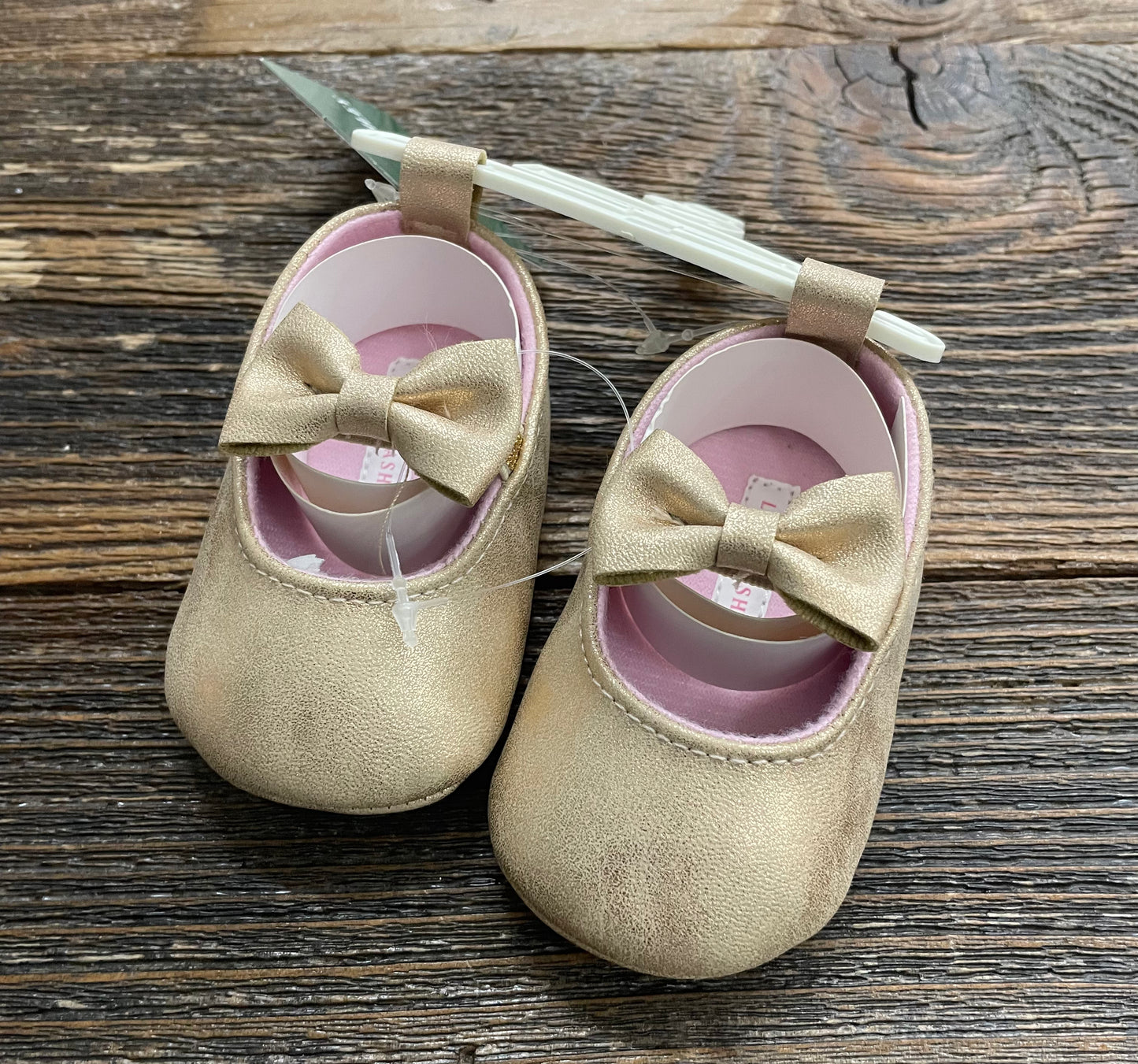 LA Infant Bow Slip On Shoes