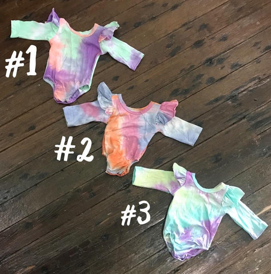 Tie Dye LS Onesie