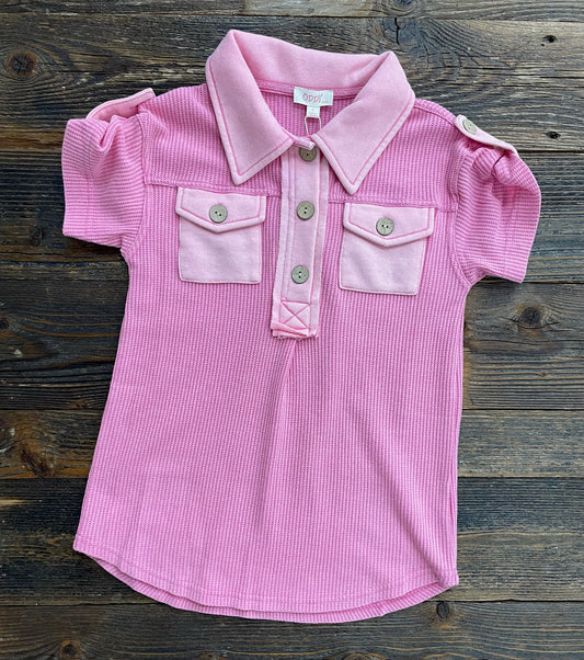 Oddi Pink Knit Shift Dress