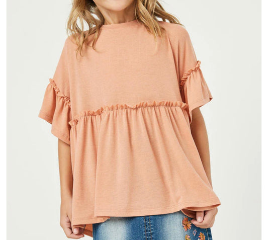 Hayden Ruffle Knit Top GJ3197