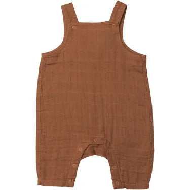 Angel Dear Muslin Caramel Cafe Overalls