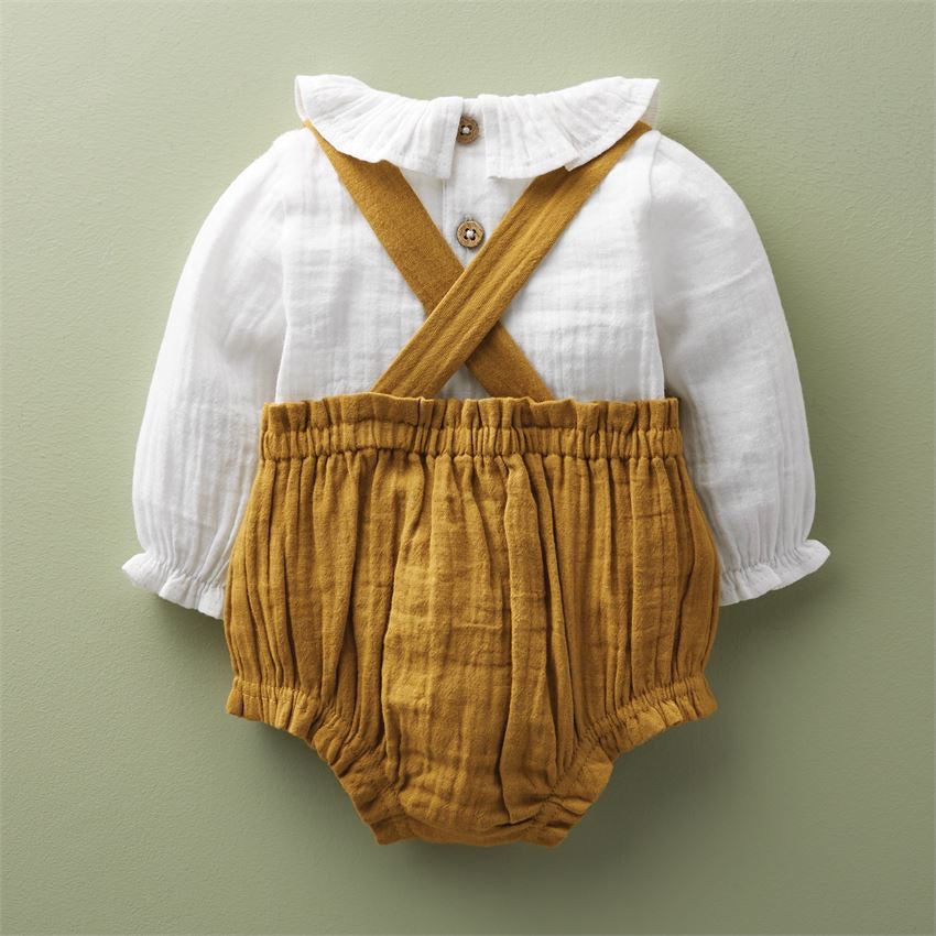 Mudpie Fall Baby Overall Bubble