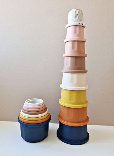Three Hearts Silicone Stacking Cups