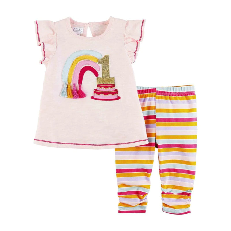 Mudpie Birthday Tunic & Capri Set