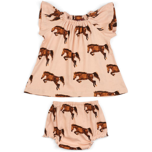 Milkbarn Horse Dress & Bloomers