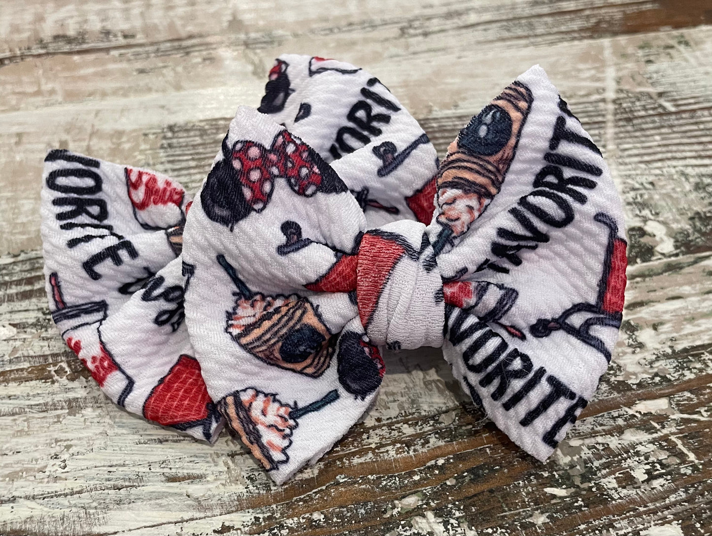 JJs 3in Printed Piggie Bows