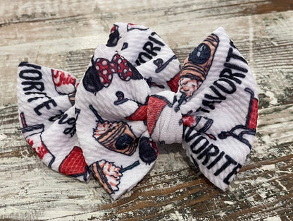 JJs 3in Printed Piggie Bows