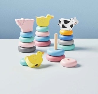 Mudpie Farm Animal Ring Stacker