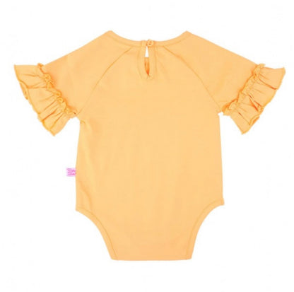 RuffleButts Apricot Mia Bodysuit