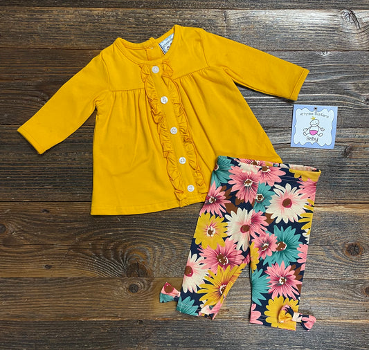 Three Sisters Demi Set -mustard