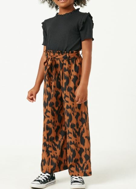 Hayden Animal Print Wide Leg Pant GY2323