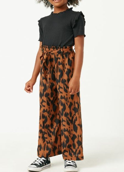 Hayden Animal Print Wide Leg Pant GY2323