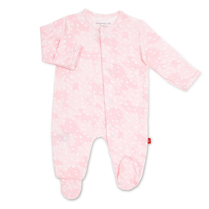 MM Pink Doeskin Footie/Coverall