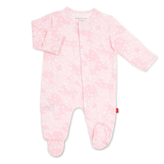 MM Pink Doeskin Footie/Coverall