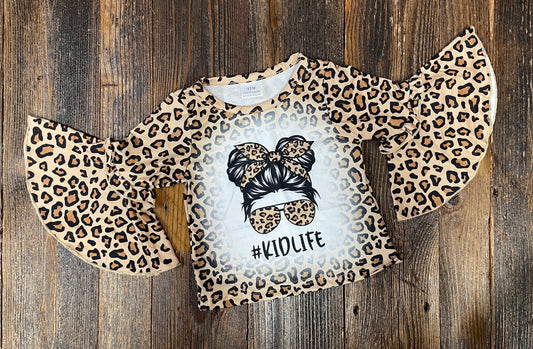 Leopard Kid Life Bell Sleeve