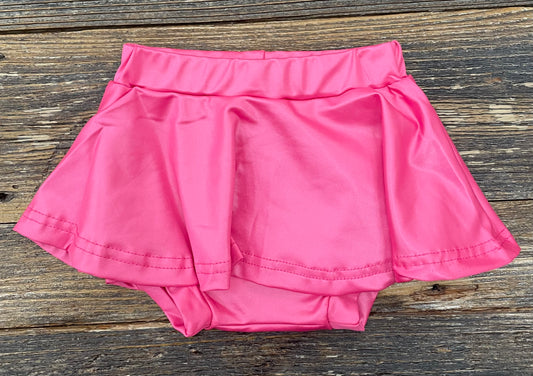 Pink Pleather Skirted Bummie