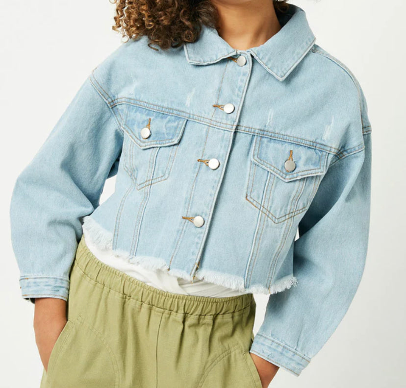 Hayden Cropped Denim Jacket 6621