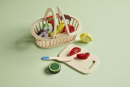 Mudpie Produce Basket Wood Toy