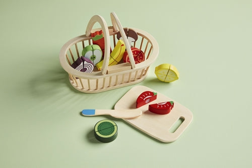 Mudpie Produce Basket Wood Toy