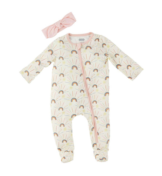 Mudpie Cream Rainbow Sleeper & HB
