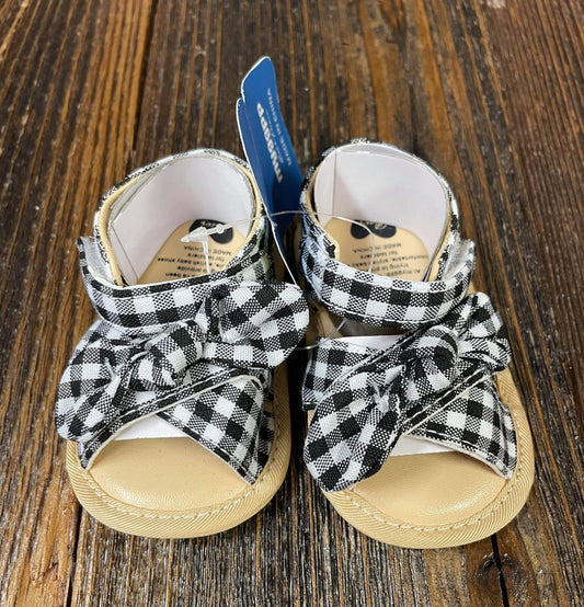 Black Check Sandal