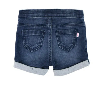 RuffleButts Spring Stretch Denim Shorts