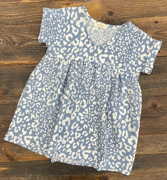 Oddi Blue Leopard Tunic