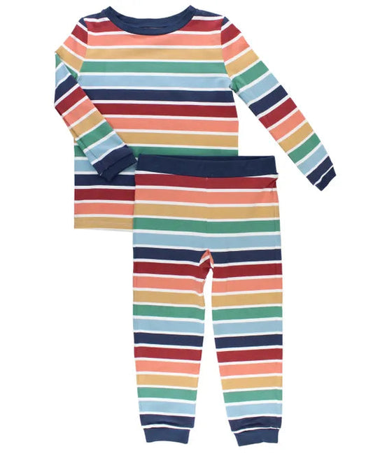 RuggedButts Cozy Rainbow 2pc Pajama