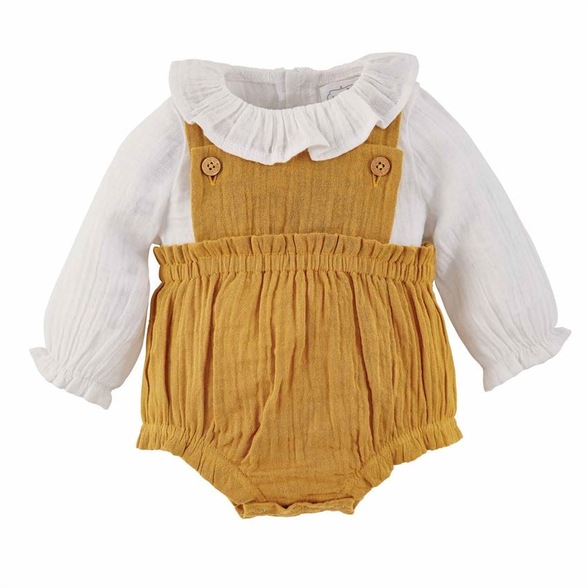 Mudpie Fall Baby Overall Bubble