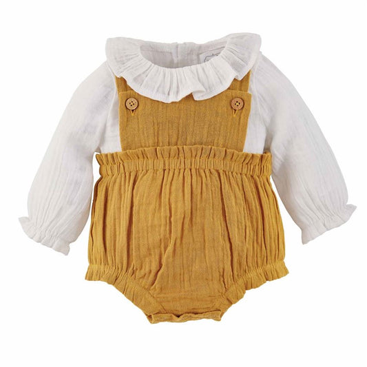 Mudpie Fall Baby Overall Bubble